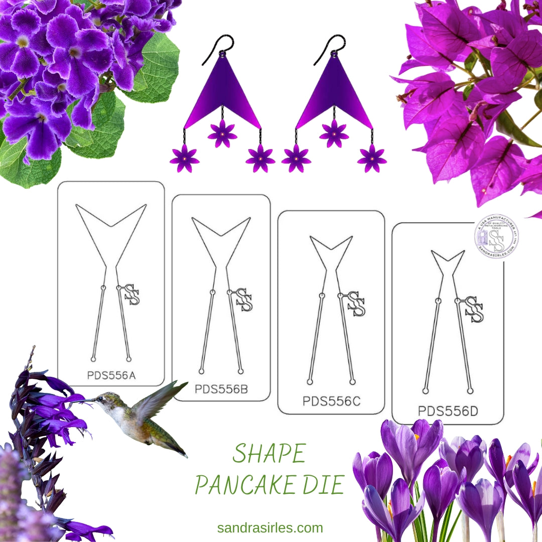 PANCAKE DIE PDS556 SHAPE 56 SHAPE 56 POINTED TRIANGLE